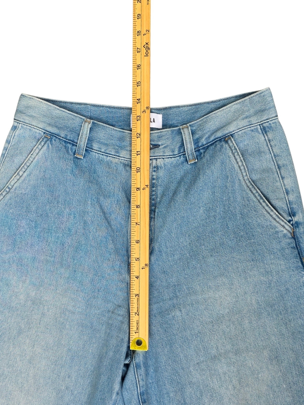 PISTOLA‎ Dalia High Rise Wide Leg Trouser Jeans Palo Alto Light Wash, Size 28 - Picture 7 of 14